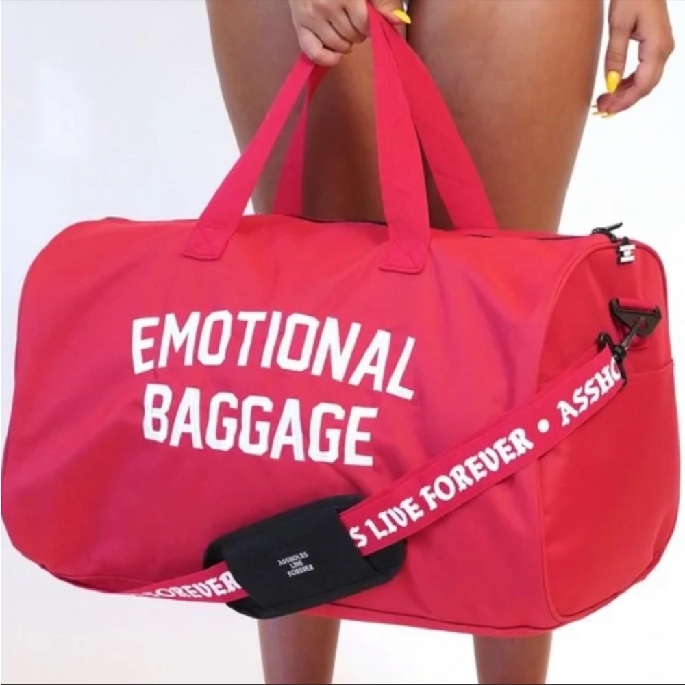 Assholes live Forever duffle bag